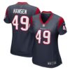 Women's Houston Texans Jake Hansen Nike Navy Game Player Jersey