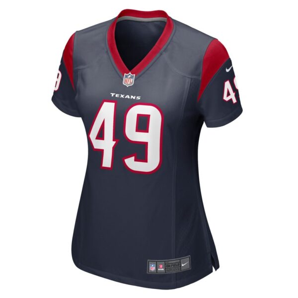 Women's Houston Texans Jake Hansen Nike Navy Game Player Jersey