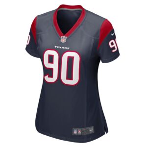 Women's Houston Texans Jaleel Johnson Nike Navy Player Game Jersey