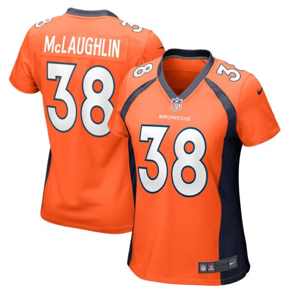 Jaleel McLaughlin Denver Broncos Nike Women's Game Jersey - Orange