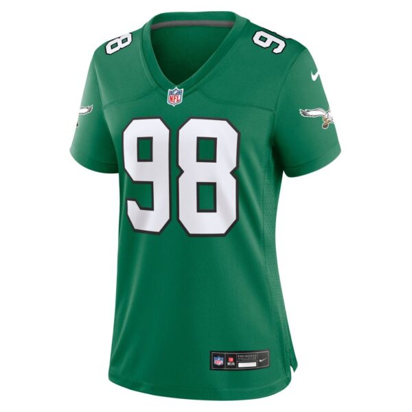 Jalen Carter Philadelphia Eagles Nike Women's Alternate Game Jersey - Kelly Green