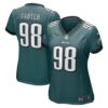 Women's Philadelphia Eagles Jalen Carter Nike Midnight Green 2023 NFL Draft First Round Pick Game Jersey