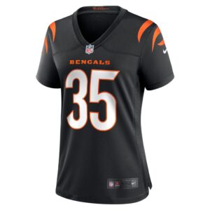 Women's Cincinnati Bengals Jalen Davis Nike Black Game Player Jersey