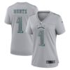 Women's Philadelphia Eagles Jalen Hurts Nike Gray Atmosphere Fashion Game Jersey