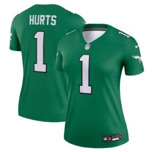 Jalen Hurts Philadelphia Eagles Nike Women's Alternate Legend Player Jersey - Kelly Green