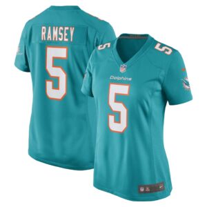 Women's Miami Dolphins Jalen Ramsey Nike Aqua Game Jersey