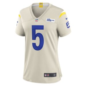 Women's Los Angeles Rams Jalen Ramsey Nike Bone Player Game Jersey