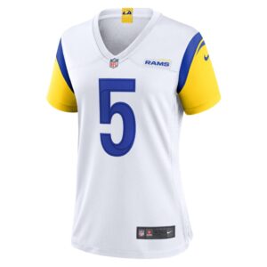 Women's Los Angeles Rams Jalen Ramsey Nike White Game Jersey