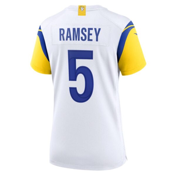 Women's Los Angeles Rams Jalen Ramsey Nike White Game Jersey