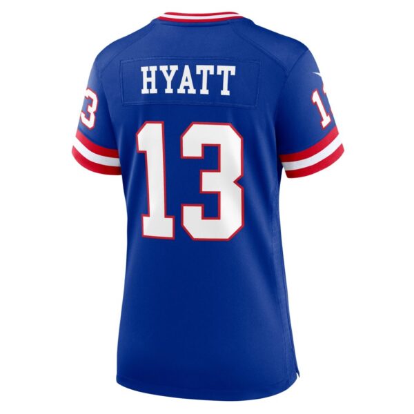 Jalin Hyatt New York Giants Nike Women's Team Game Jersey - Royal