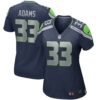 Women's Seattle Seahawks Jamal Adams Nike College Navy Game Player Jersey