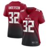 Women's Atlanta Falcons Jamal Anderson Nike Red Retired Game Jersey