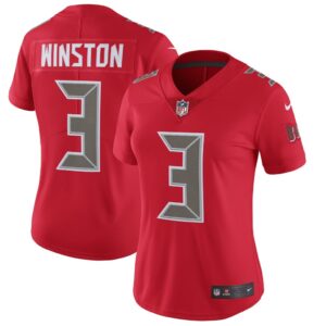 Women's Tampa Bay Buccaneers Jameis Winston Nike Red Color Rush Limited Player Jersey