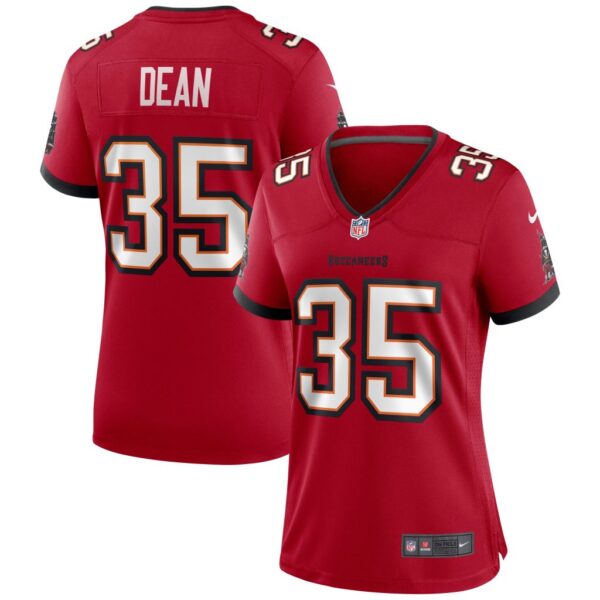 Women's Tampa Bay Buccaneers Jamel Dean Nike Red Game Jersey