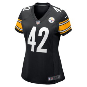 Women's Pittsburgh Steelers James Pierre Nike Black Team Game Jersey