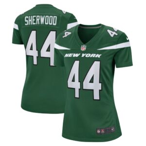 Women's New York Jets Jamien Sherwood Nike Gotham Green Game Jersey