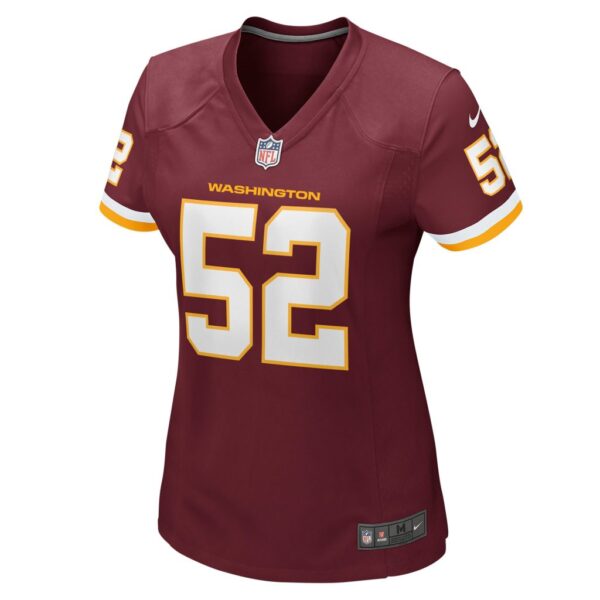 Women's Washington Football Team Jamin Davis Nike Burgundy Player Game Jersey