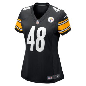 Women's Pittsburgh Steelers Jamir Jones Nike Black Team Game Player Jersey