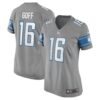 Women's Detroit Lions Jared Goff Nike Silver Game Jersey