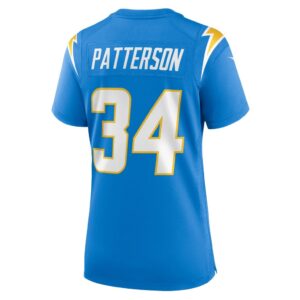 Jaret Patterson Los Angeles Chargers Nike Women's Team Game Jersey - Powder Blue