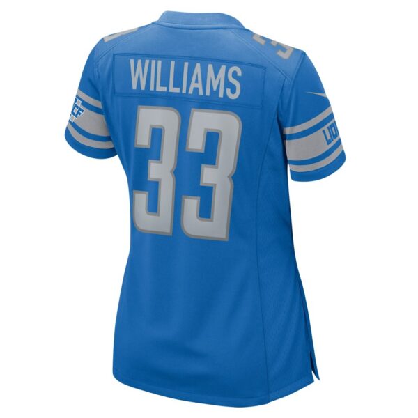 Women's Detroit Lions Jarren Williams Nike Blue Home Game Player Jersey