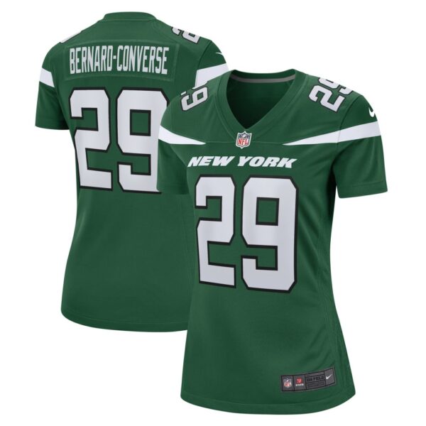 Jarrick Bernard Converse New York Jets Nike Women's Game Jersey - Gotham Green