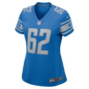 Women's Detroit Lions Jarrid Williams Nike Blue Home Game Player Jersey