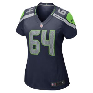 Women's Seattle Seahawks Jarrod Hewitt Nike College Navy Home Game Player Jersey