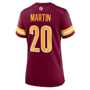 Women's Washington Commanders Jartavius Martin Nike Burgundy Team Game Jersey