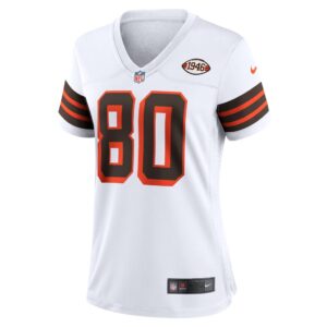 Women's Cleveland Browns Jarvis Landry Nike White 1946 Collection Alternate Game Jersey