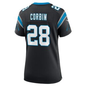 Jashaun Corbin Carolina Panthers Nike Women's Team Game Jersey - Black