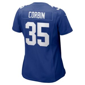 Jashaun Corbin New York Giants Nike Women's Team Game Jersey - Royal