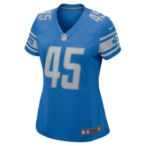 Women's Detroit Lions Jason Cabinda Nike Blue Nike Game Player Jersey