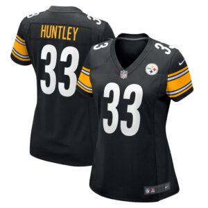 Women's Pittsburgh Steelers Jason Huntley Nike Black Game Player Jersey