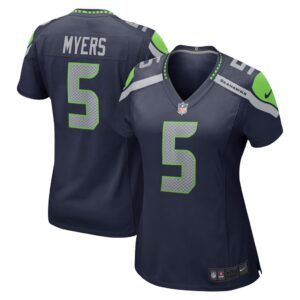 Women's Seattle Seahawks Jason Myers Nike College Navy Game Jersey