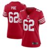 Women's San Francisco 49ers Jason Poe Nike Scarlet Game Player Jersey