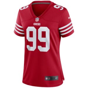 Women's San Francisco 49ers Javon Kinlaw Nike Scarlet Player Game Jersey