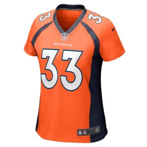 Women's Denver Broncos Javonte Williams Nike Orange Nike Game Jersey