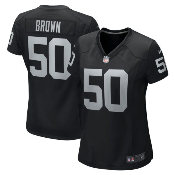 Women's Las Vegas Raiders Jayon Brown Nike Black Game Jersey