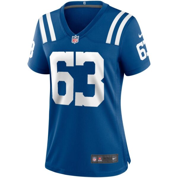 Women's Indianapolis Colts Jeff Saturday Nike Royal Game Retired Player Jersey