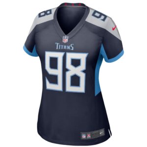 Women's Nike Jeffery Simmons Navy Tennessee Titans Game Jersey