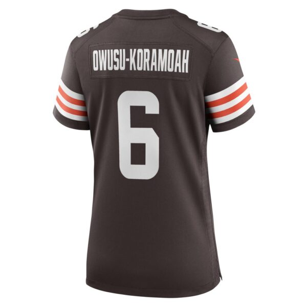 Jeremiah Owusu-Koramoah Cleveland Browns Nike Women's Team Game Jersey - Brown