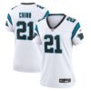 Women's Carolina Panthers Jeremy Chinn Nike White Game Jersey