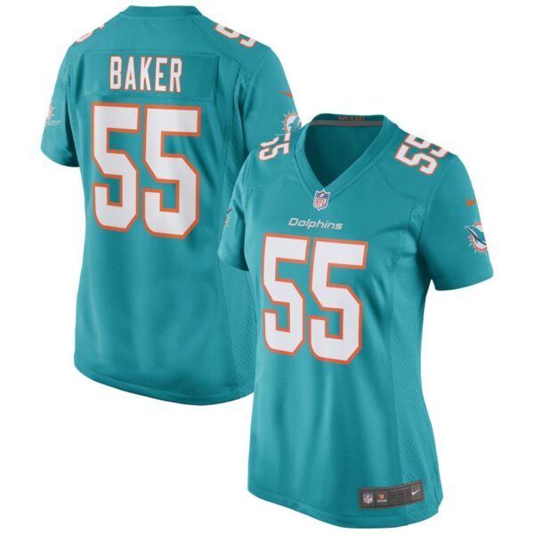 Women's Miami Dolphins Jerome Baker Nike Aqua Game Jersey