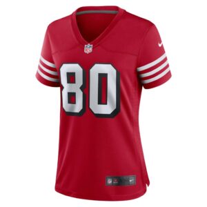 Women's San Francisco 49ers Jerry Rice Nike Scarlet Alternate Game Jersey