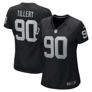 Women's Las Vegas Raiders Jerry Tillery Nike Black Game Player Jersey