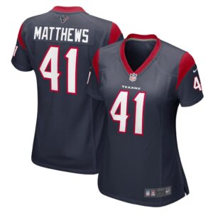 Jesse Matthews Houston Texans Nike Women's Team Game Jersey - Navy