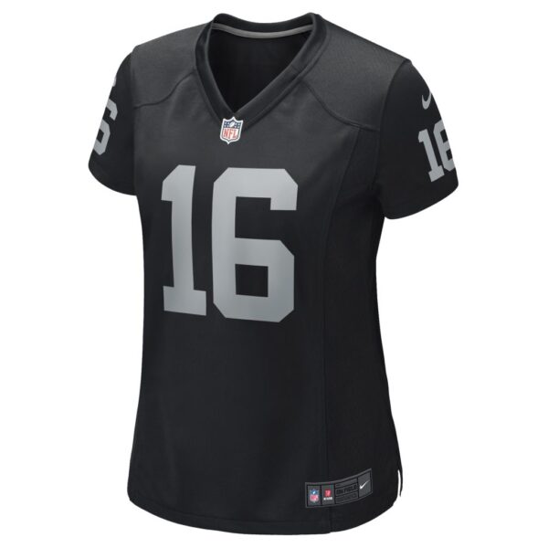 Women's Las Vegas Raiders Jim Plunkett Nike Black Game Retired Player Jersey