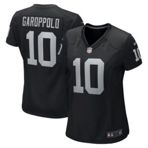 Women's Las Vegas Raiders Jimmy Garoppolo Nike Black Game Player Jersey