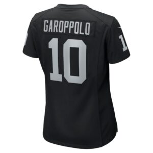 Women's Las Vegas Raiders Jimmy Garoppolo Nike Black Game Player Jersey